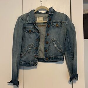 Jcrew cropped denim jacket